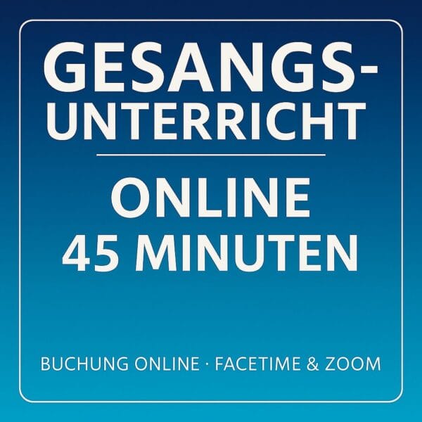 🎶 Einzelstunde Online – 45 Minuten