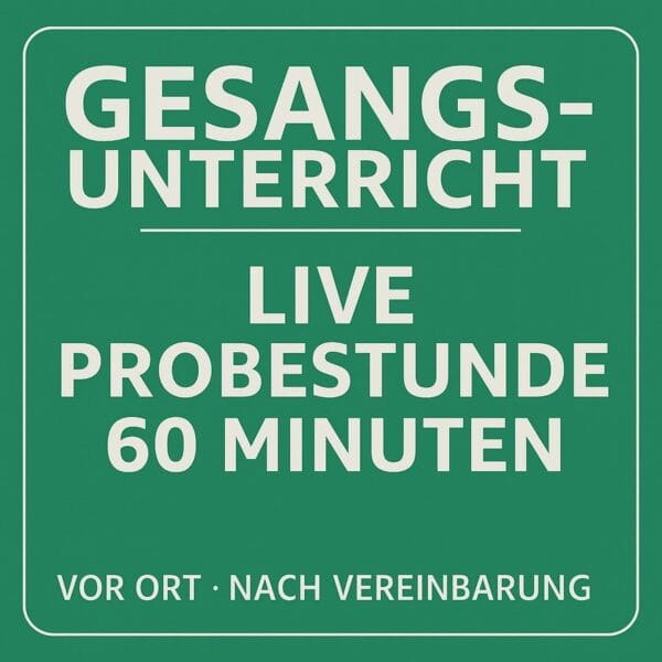 🎶 Live-Probestunde (60 Minuten)
